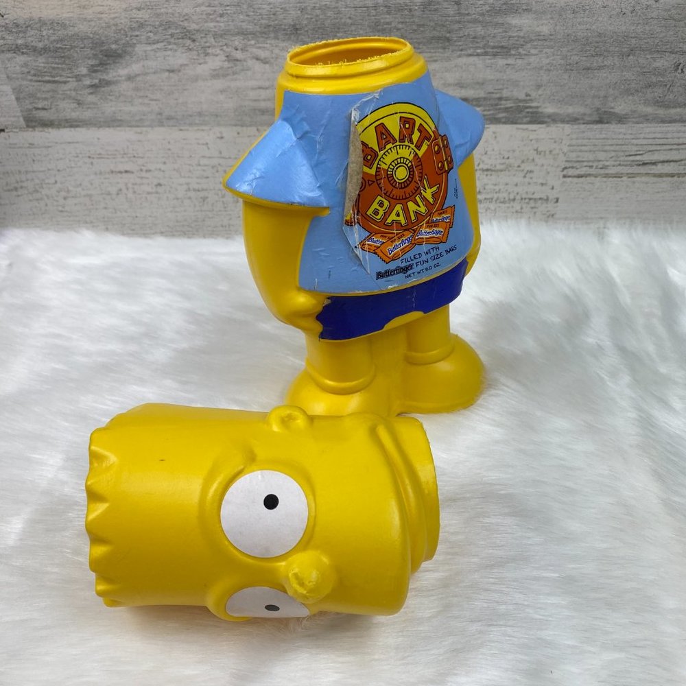 Vintage Butterfinger Plastic Bart Bank 1990 12.5" - Picture 12 of 13